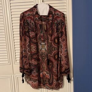 Alice + Olivia Multicolor Paisley Blouse